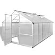 VIDAXL - vidaXL Serre renforcée en aluminium avec cadre de base 9,025 mÂ² - vignette
