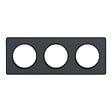 SCHNEIDER ELECTRIC - Odace Touch - plaque anthracite - 3 postes - horiz. ou vert. - entraxe - vignette