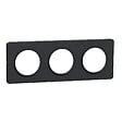 SCHNEIDER ELECTRIC - Odace Touch - plaque anthracite - 3 postes - horiz. ou vert. - entraxe - vignette