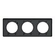 SCHNEIDER ELECTRIC - Odace Touch - plaque anthracite - 3 postes - horiz. ou vert. - entraxe - vignette