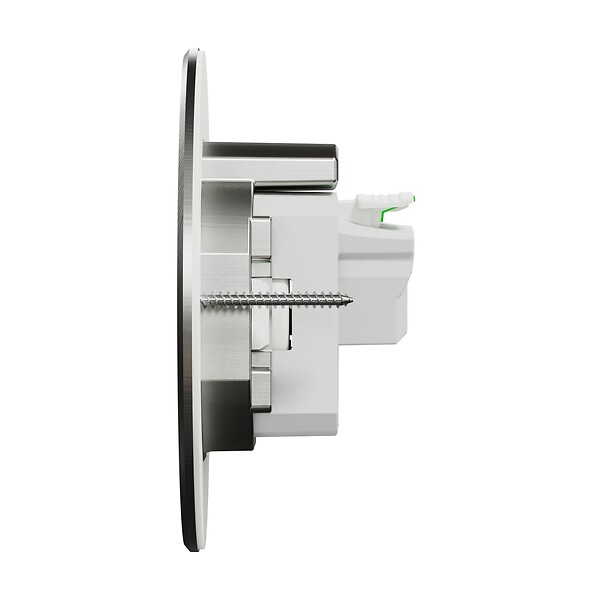 SCHNEIDER ELECTRIC - Unica System+ - Prise de sol XS IK08 IP44 - 2P+T - ronde métal - large