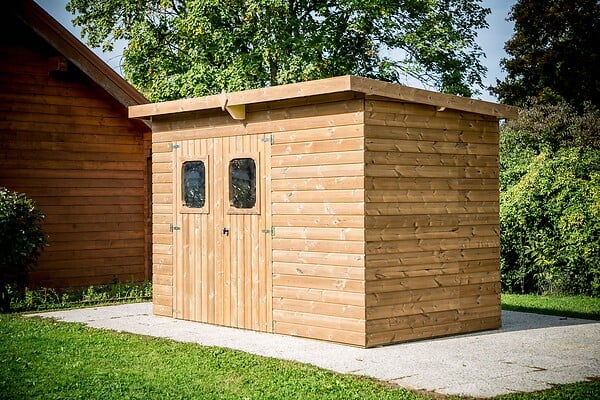 HABRITA - Abri de jardin - Bois - 19mm - 4.70m2 - large