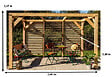 HABRITA - Auvent Veneto - Douglas massif - 12.20m2 - vignette