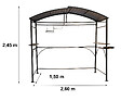 HABRITA - Carport barbecue - Acier - 3.90m2 - vignette
