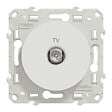 SCHNEIDER ELECTRIC - Odace, prise TV Blanc, à vis - vignette