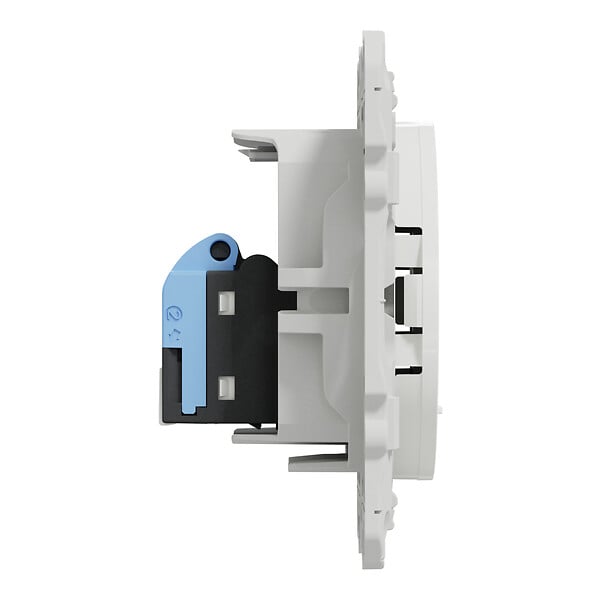 SCHNEIDER ELECTRIC - Odace, prise RJ45 Blanc, grade 3 cat. 6 STP, à vis - large