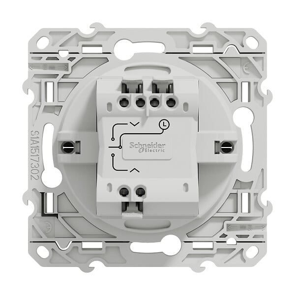 SCHNEIDER ELECTRIC - Odace, interrupteur Antracite 3 boutons montée-descente-stop pour VR - large
