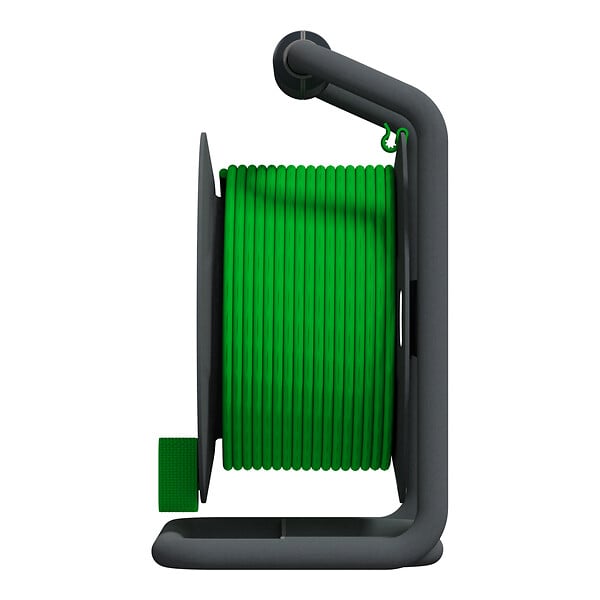 SCHNEIDER ELECTRIC - Enrouleur de bricolage - Vert et gris - 4 prises IP44 - 25m - large