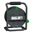 SCHNEIDER ELECTRIC - Enrouleur de bricolage - Vert et gris - 4 prises IP44 - 25m - vignette