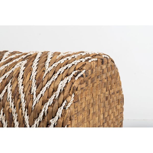M.CEZARE - Panier souple Elise - 35 x 35 x 35 cm - taille L - jute - motifs chevrons - large