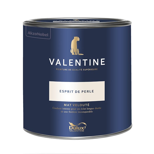 DULUX VALENTINE - Peinture Murs Valentine - Mat Velouté - Esprit de Perle - 2L - large