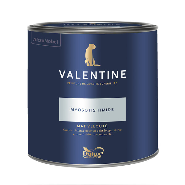 DULUX VALENTINE - Peinture Murs Valentine - Mat Velouté - Myosotis Timide - 2L - large