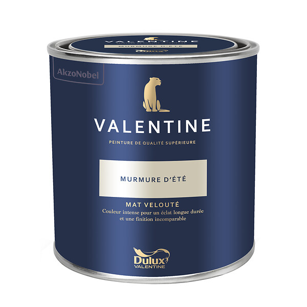 DULUX VALENTINE - Peinture murs&boiseries Valentine  Mat Velouté Murmure d'Eté 1 L - large
