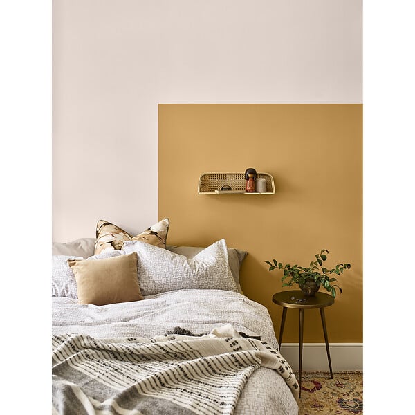 DULUX VALENTINE - Peinture Murs et boiseries Valentine - Mat Velouté - Jaune Idole - 2L - large