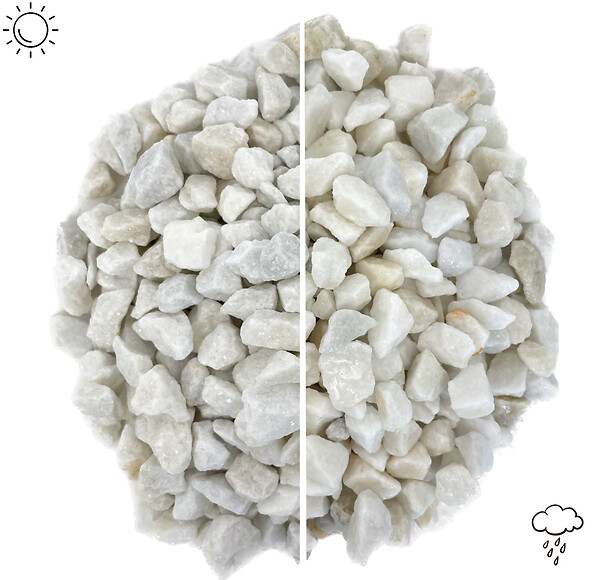 JARDINAT - Gravier - Blanc pur - 12/20mm - 500kg - large
