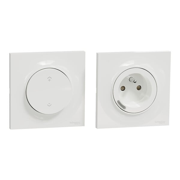 SCHNEIDER ELECTRIC - Wiser Odace - Kit commande sans fils et prise connectée zigbee 3.0 - large