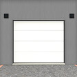 FLEXIDOOR - Porte Sectionnelle PLUS Lisse sans rainures 2.4x2.0m Blanche - vignette