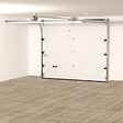 FLEXIDOOR - Porte Sectionnelle PLUS Lisse sans rainures 2.4x2.0m Blanche - vignette
