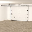 FLEXIDOOR - Porte sectionnelle PLUS Cassettes Woodgrain - Blanche - 2.4x2.0m - vignette