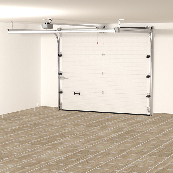 FLEXIDOOR - Porte sectionnelle Plus Cassettes Woodgrain - Chêne doré - 2.4x2.0m - large