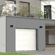 FLEXIDOOR - Porte Sectionnelle PLUS Lisse sans rainures 2,5x2,125m Blanche - vignette