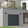 FLEXIDOOR - Porte sectionnelle Plus lisse sans rainures - Gris - 2,5x2,125m - vignette