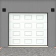 FLEXIDOOR - Porte Sectionnelle PLUS Cassettes Woodgrain 2,5x2,125m Blanche - vignette