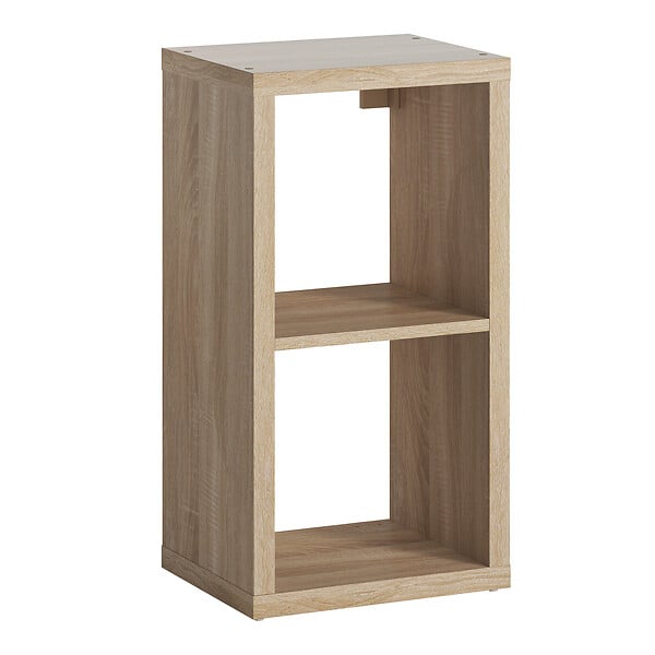 MODE DE VIE - Meuble 2 cases Cubyx - PVC - Chêne - H69,5xL37xP29,5cm - large
