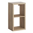 MODE DE VIE - Meuble 2 cases Cubyx - PVC - Chêne - H69,5xL37xP29,5cm - vignette