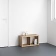 MODE DE VIE - Meuble 2 cases Cubyx - PVC - Chêne - H69,5xL37xP29,5cm - vignette