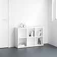 MODE DE VIE - Meuble 6 cases Cubyx - PVC - Blanc - H102xL69,5xP29,5cm - vignette