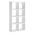 MODE DE VIE - Meuble 8 cases Cubyx - PVC - Blanc - H134,5xL69,5xP29,5cm - vignette
