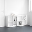 MODE DE VIE - Meuble 8 cases Cubyx - PVC - Blanc - H134,5xL69,5xP29,5cm - vignette