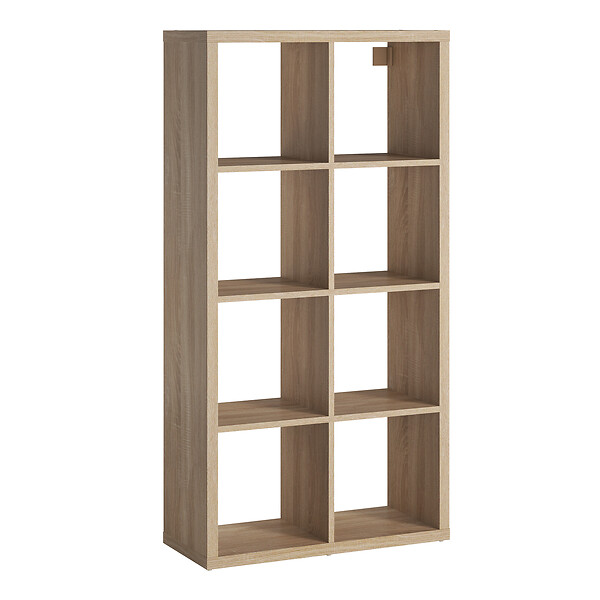 MODE DE VIE - Meuble 8 cases Cubyx - PVC - Chêne sanoma - H134,5xL69,5xP29,5cm - large