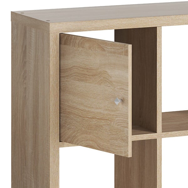 MODE DE VIE - Porte meuble de rangement à cases - Chêne sanoma - H31xL31xP1,2cm - large