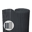 VOUNOT - Canisse PVC brise vue ultra renforce avec attaches de fixation 80x300cm gris - vignette