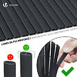 VOUNOT - Canisse PVC brise vue ultra renforce avec attaches de fixation 80x300cm gris - vignette