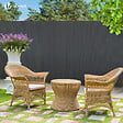 VOUNOT - Canisse PVC brise vue ultra renforce avec attaches de fixation 80x300cm gris - vignette