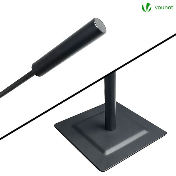 VOUNOT - Serviteur de cheminée ensemble 4 pieces en metal noir - large