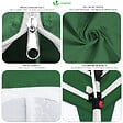 VOUNOT - Tonnelle de Jardin 3x3m Pliable avec portes et fenêtres Vert - vignette