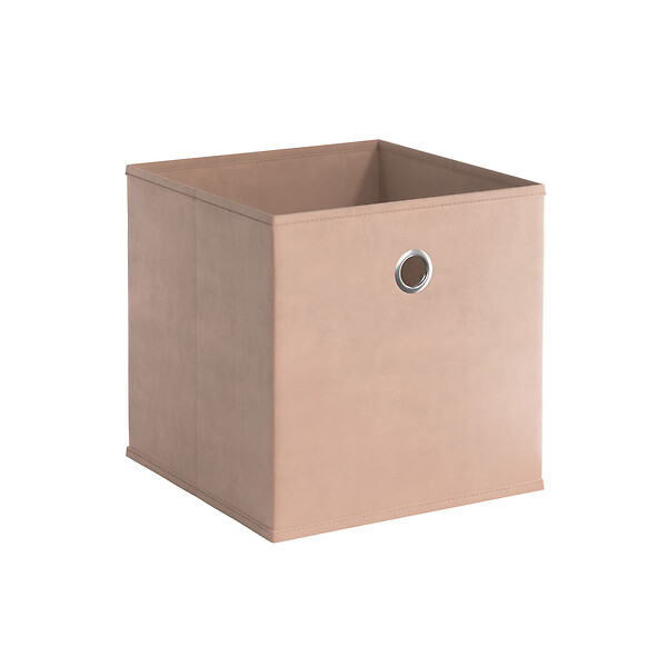 MODE DE VIE - Panier de rangement intissé - Rose poudre - L - large