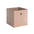MODE DE VIE - Panier de rangement intissé - Rose poudre - L - vignette