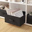 MODE DE VIE - Panier de rangement intissé - Noir - S - vignette