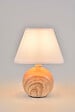 COREP - Lampe céramique naturel/blanc Corep MINI LOU H25,5cm. - vignette