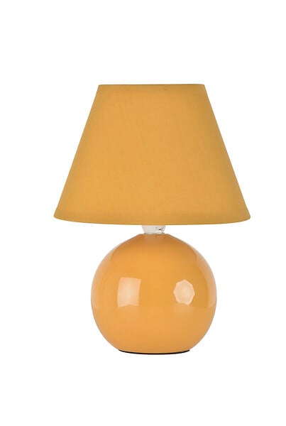 COREP - Lampe céramique moutarde Corep MINI LOU H25,5cm. - large