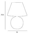 COREP - Lampe céramique moutarde Corep MINI LOU H25,5cm. - vignette
