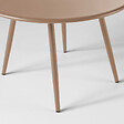 OVIALA - Table basse de jardin ronde en métal taupe 50 cm - Palavas - vignette
