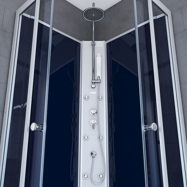 AURLANE - Cabine de douche 1/4 de cercle - 85x85x225cm - NIGHTY - large