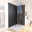 AURLANE - Pack de 2 Panneaux Muraux Aluminium NOIR 90+120x210 cm avec Profilés ANODISE BRILLANT - WALL'IT - vignette