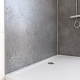AURLANE - Pack de 2 Panneaux Muraux Pierre Silver Grey 90+120x210 cm avec Profilés ANODISE BRILLANT - STONE'IT - vignette